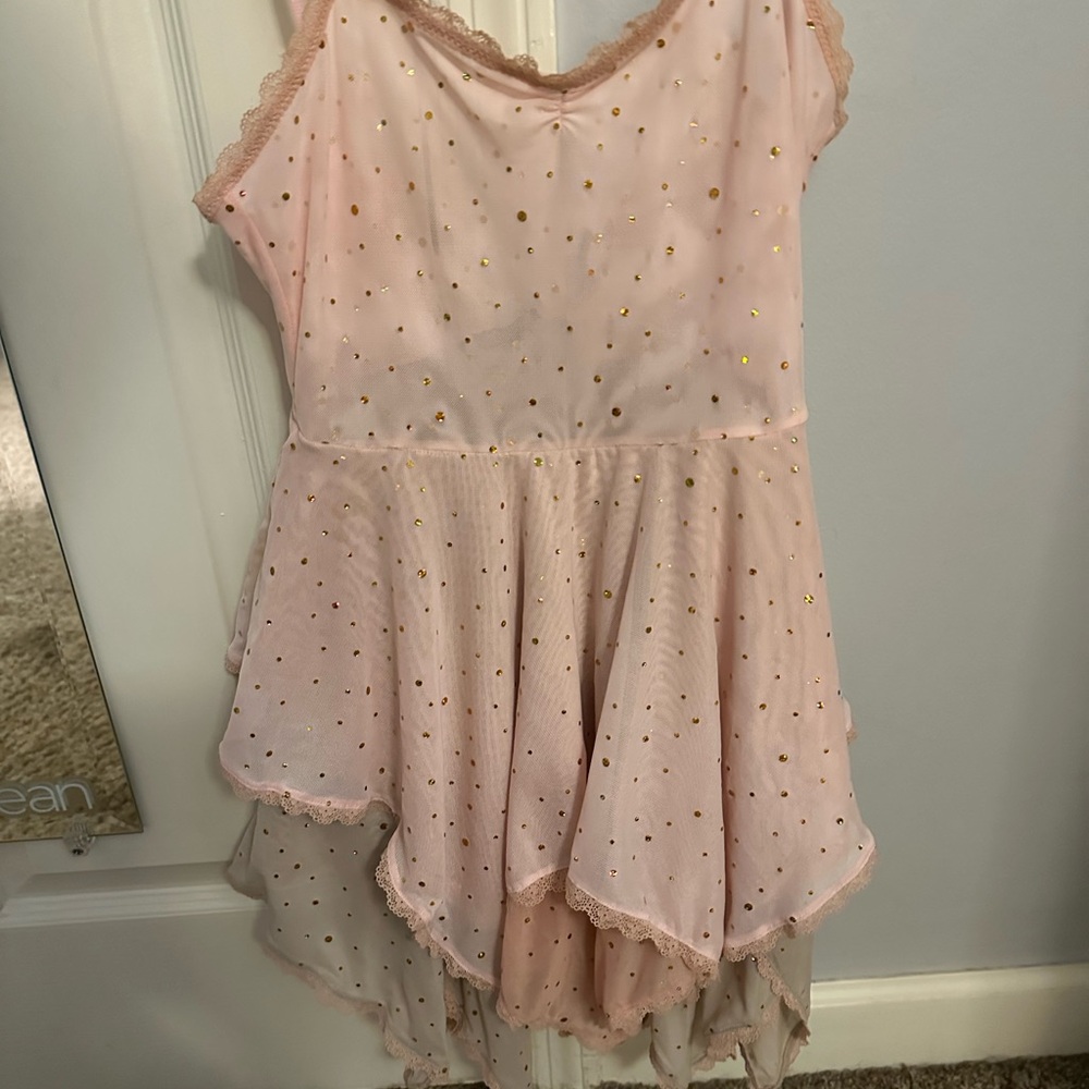 Dolls Kill Pink and Gold Mini Dress